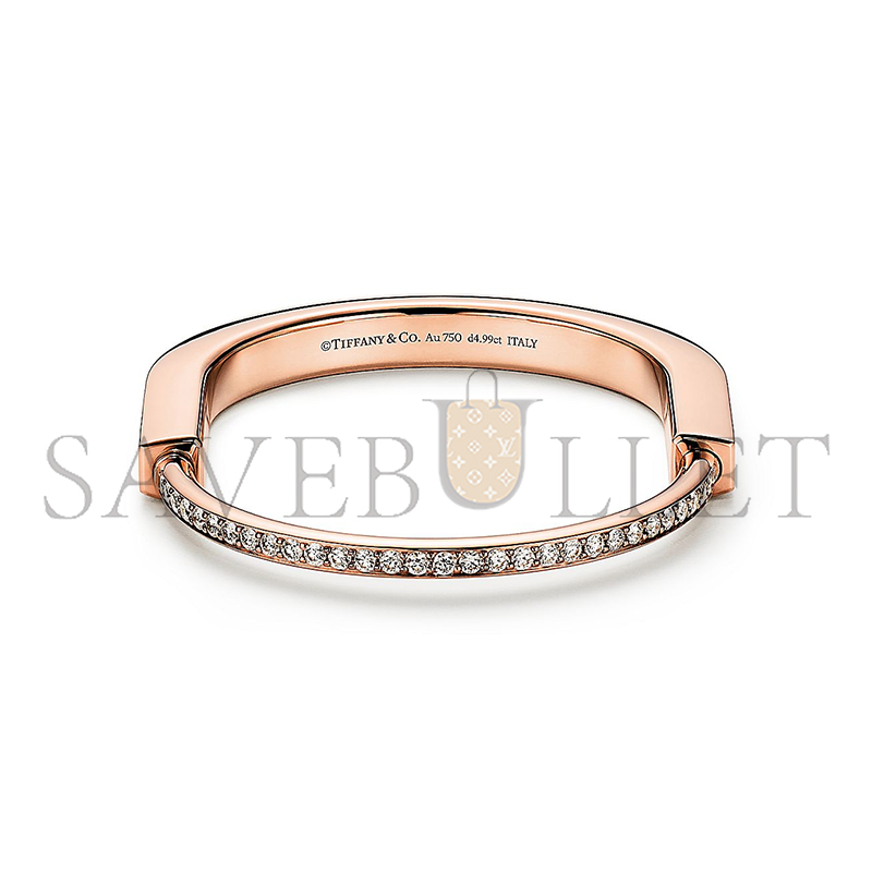 TIFFANY BRACELET ROSE GOLD FULLY PAVÉ DIAMONDS GRP12235